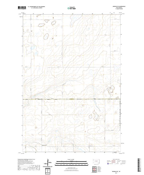 Okobojo SE, SD — USGS 7.5-minute topo (2021)
