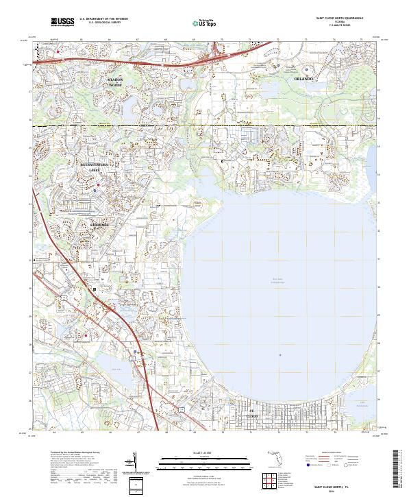 Saint Cloud North, FL — USGS 7.5-minute topo (2024)