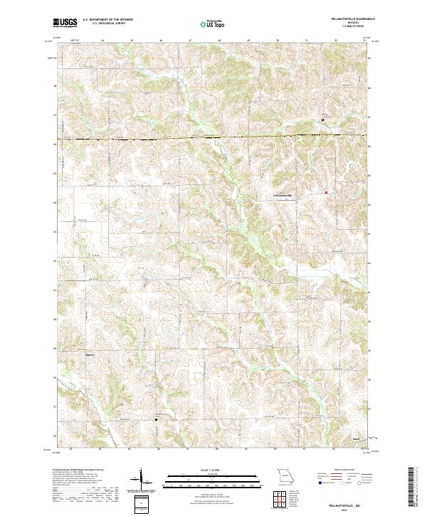 Willmathsville, MO — USGS 7.5-minute topo (2021)