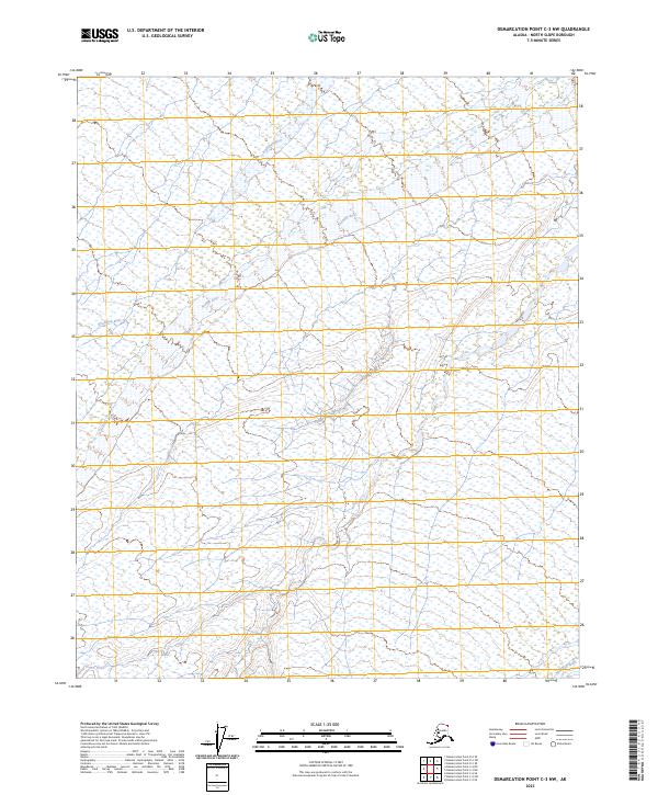 Demarcation Point C-3 NW, AK — USGS 7.5-minute topo (2023)