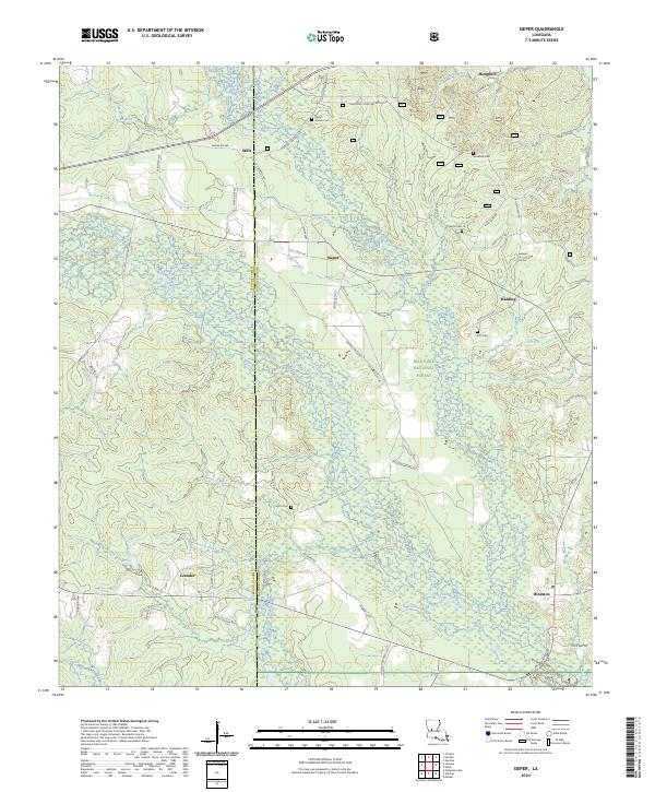 Sieper, LA — USGS 7.5-minute topo (2024)