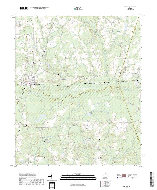 Midville, GA — USGS 7.5-minute topo (2024)