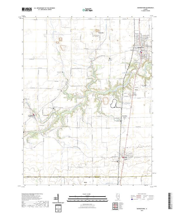 Georgetown, IL — USGS 7.5-minute topo (2024)