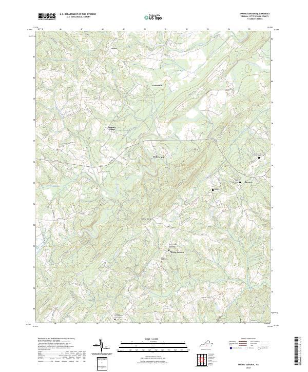 Spring Garden, VA — USGS 7.5-minute topo (2022)