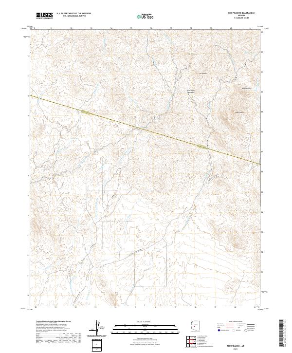 Red Picacho, AZ — USGS 7.5-minute topo (2021)