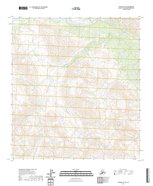 Gulkana D-1 NE, AK — USGS 7.5-minute topo (2023)