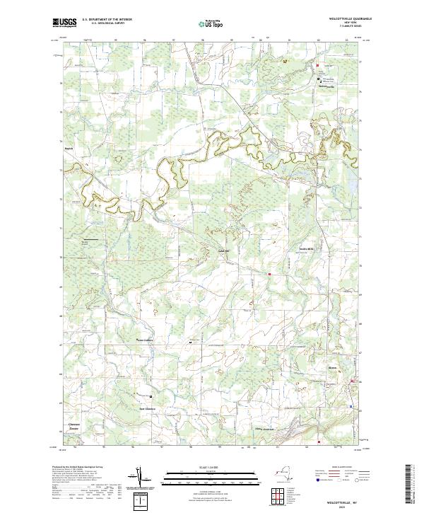 Wolcottsville, NY — USGS 7.5-minute topo (2023)