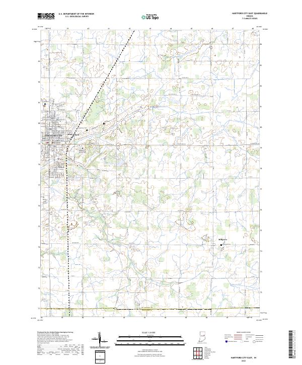 Hartford City East, IN — USGS 7.5-minute topo (2022)