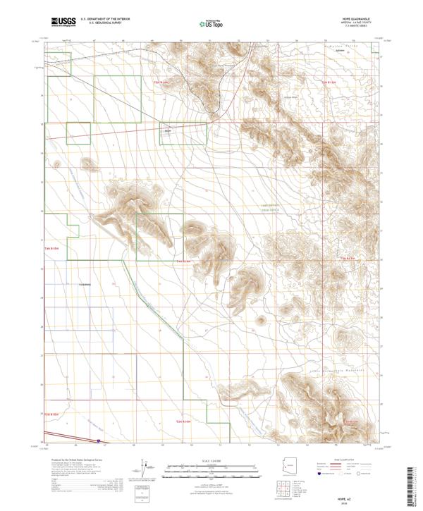 Hope, AZ — USGS 7.5-minute topo (2026)