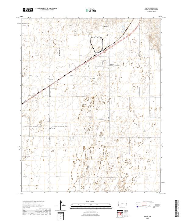 Hayne, KS — USGS 7.5-minute topo (2022)
