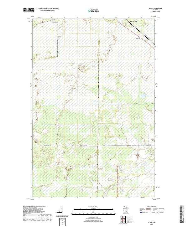 Island, MN — USGS 7.5-minute topo (2022)
