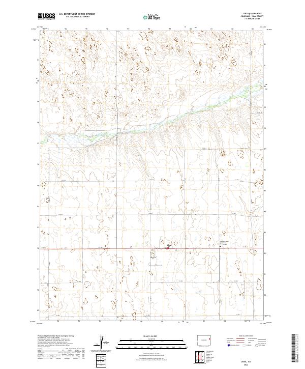 Joes, CO — USGS 7.5-minute topo (2022)