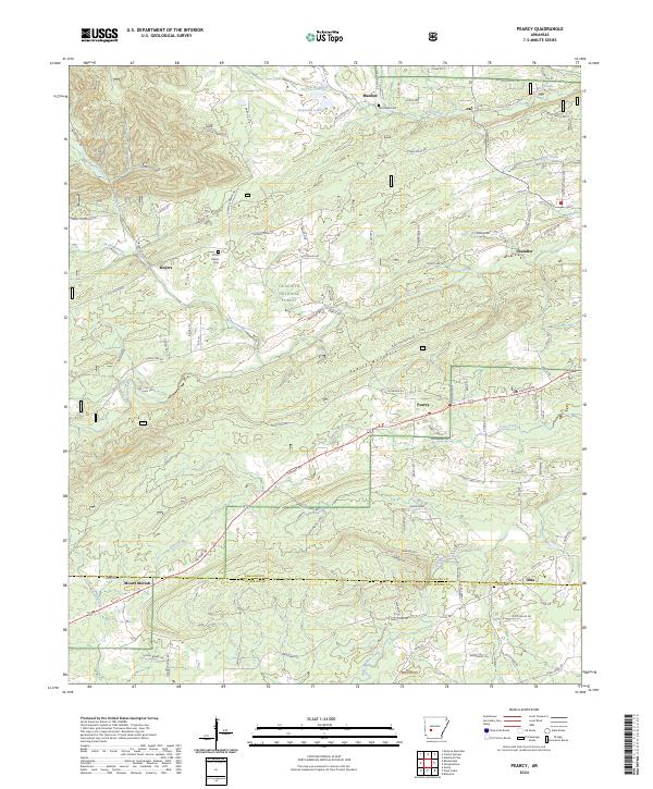 Pearcy, AR — USGS 7.5-minute topo (2024)