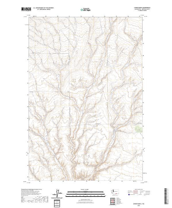 Lenzie Ranch, WA — USGS 7.5-minute topo (2023)