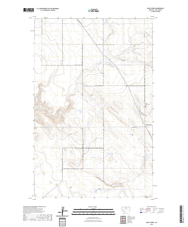 Saint Johns, MT — USGS 7.5-minute topo (2024)