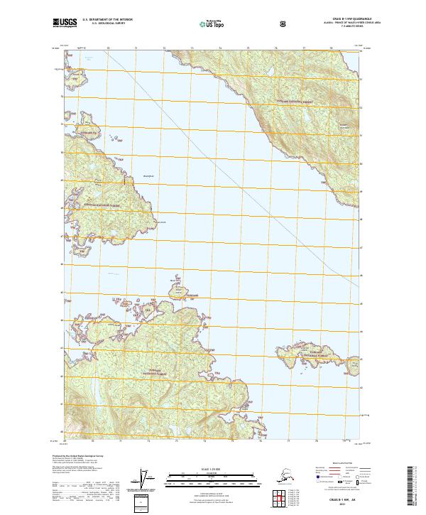Craig B-1 NW, AK — USGS 7.5-minute topo (2021)