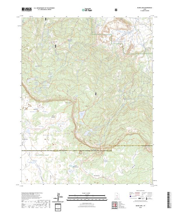 Blind Lake, UT — USGS 7.5-minute topo (2023)