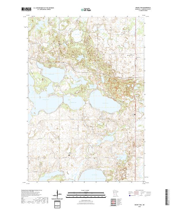 Mount Tom, MN — USGS 7.5-minute topo (2022)