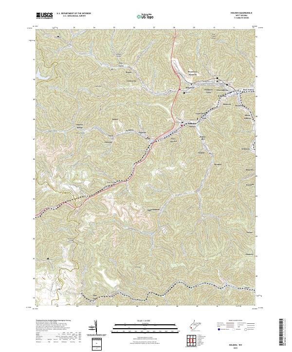 Holden, WV — USGS 7.5-minute topo (2023)