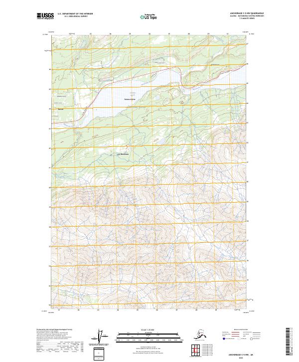 Anchorage C-5 NW, AK — USGS 7.5-minute topo (2023)