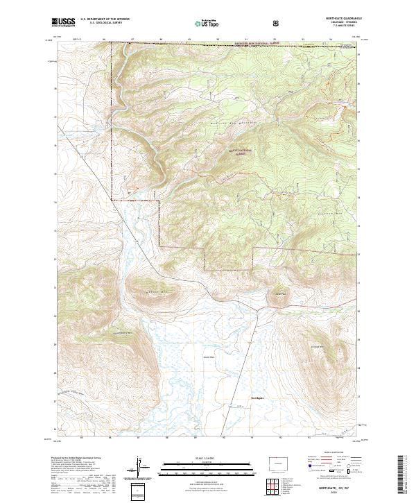 Northgate, CO-WY — USGS 7.5-minute topo (2022)