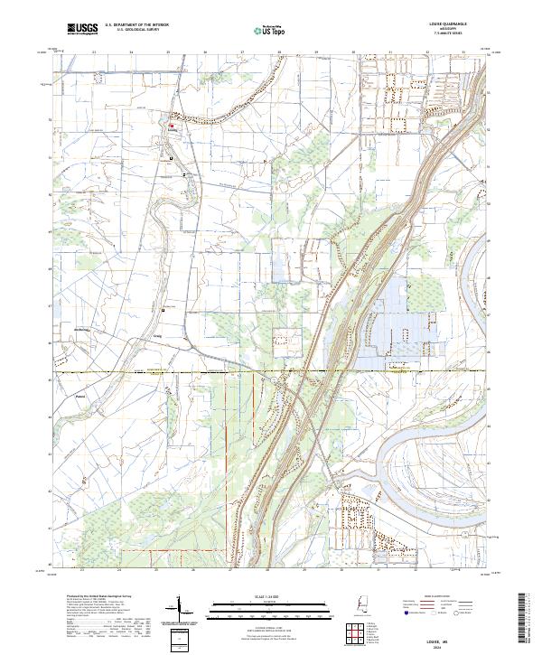Louise, MS — USGS 7.5-minute topo (2024)