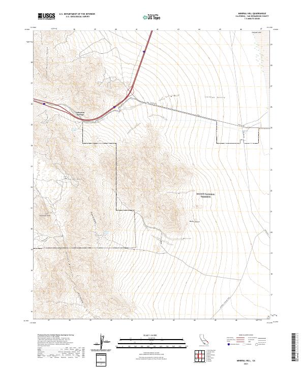 Mineral Hill, CA — USGS 7.5-minute topo (2021)