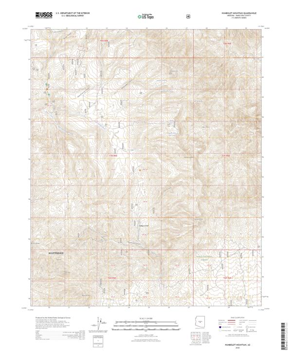 Humboldt Mountain, AZ — USGS 7.5-minute topo (2026)