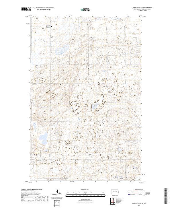 Lincoln Valley SE, ND — USGS 7.5-minute topo (2024)