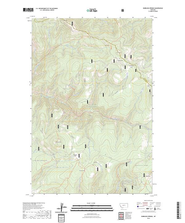 Bubbling Springs, MT — USGS 7.5-minute topo (2024)