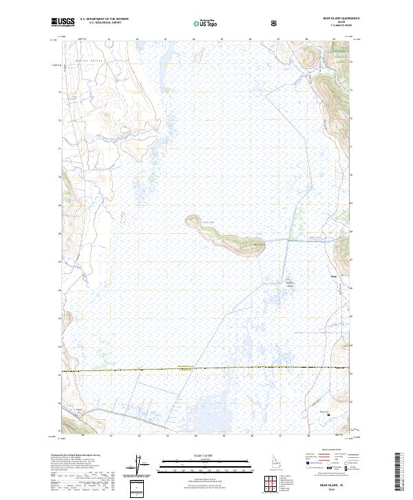 Bear Island, ID — USGS 7.5-minute topo (2024)