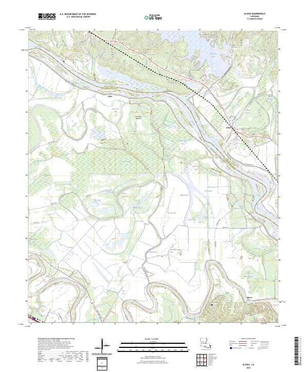Aloha, LA — USGS 7.5-minute topo (2024)
