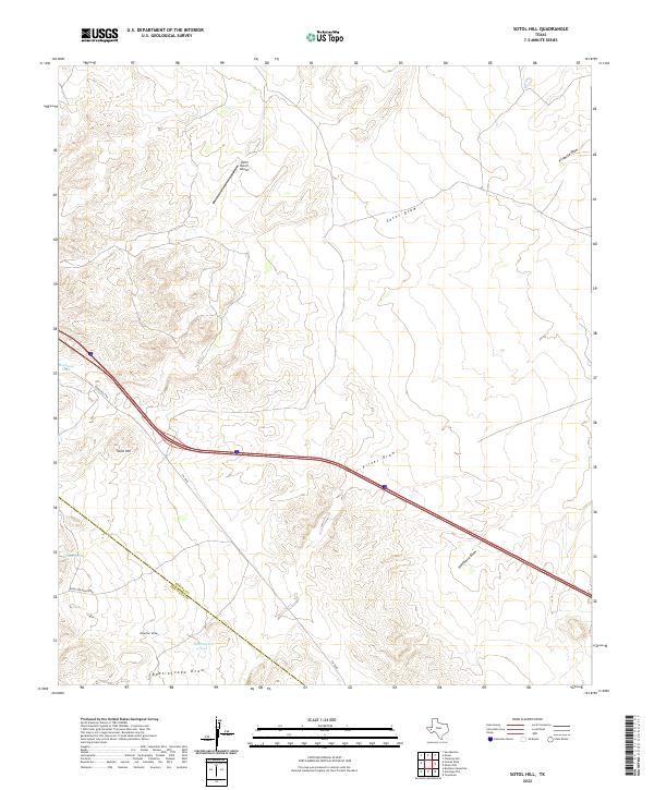Sotol Hill, TX — USGS 7.5-minute topo (2022)