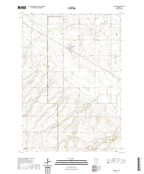 Taunton, MN — USGS 7.5-minute topo (2022)