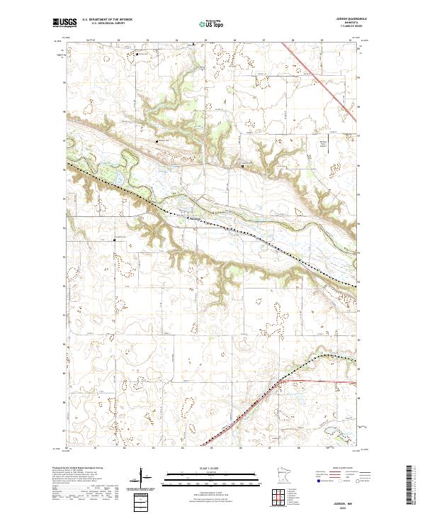 Judson, MN — USGS 7.5-minute topo (2022)