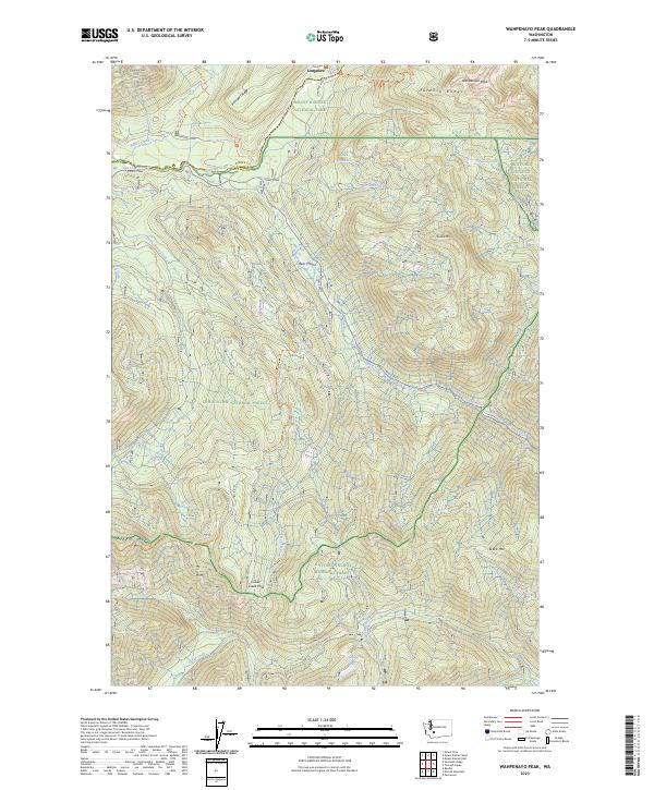 Wahpenayo Peak, WA — USGS 7.5-minute topo (2023)