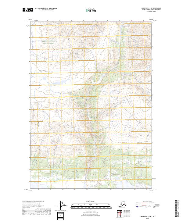 McCarthy A-4 NE, AK — USGS 7.5-minute topo (2023)