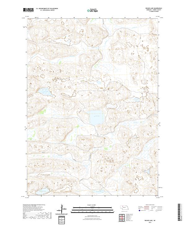 Round Lake, NE — USGS 7.5-minute topo (2021)