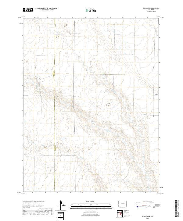 Long Creek, CO — USGS 7.5-minute topo (2022)