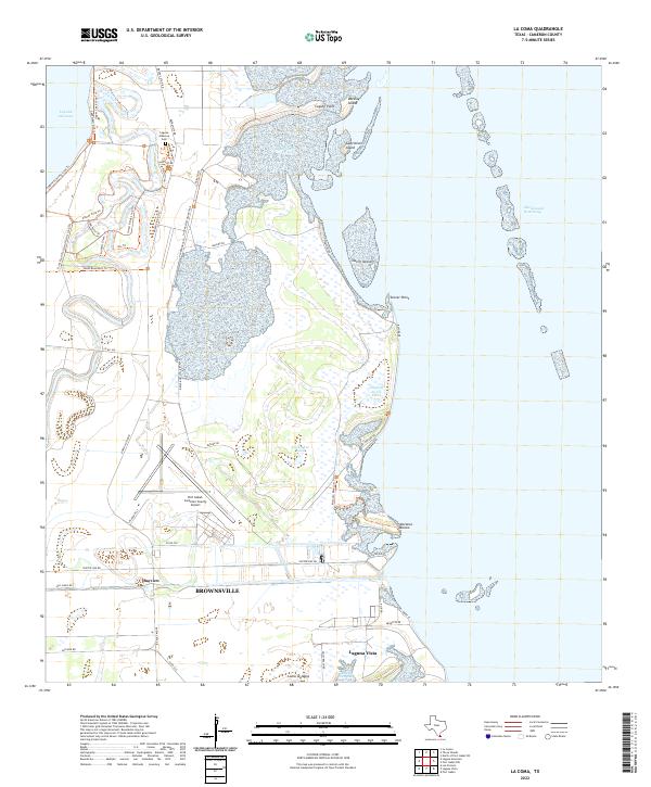 La Coma, TX — USGS 7.5-minute topo (2022)