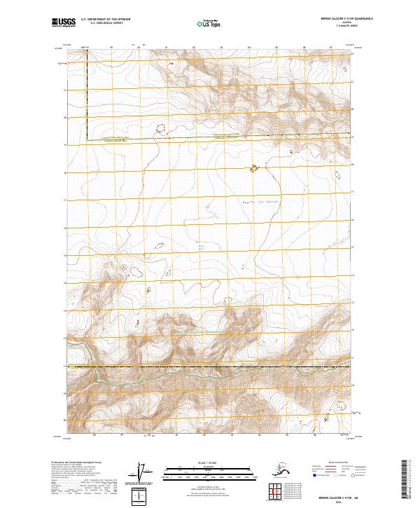 Bering Glacier C-5 SW, AK — USGS 7.5-minute topo (2024)