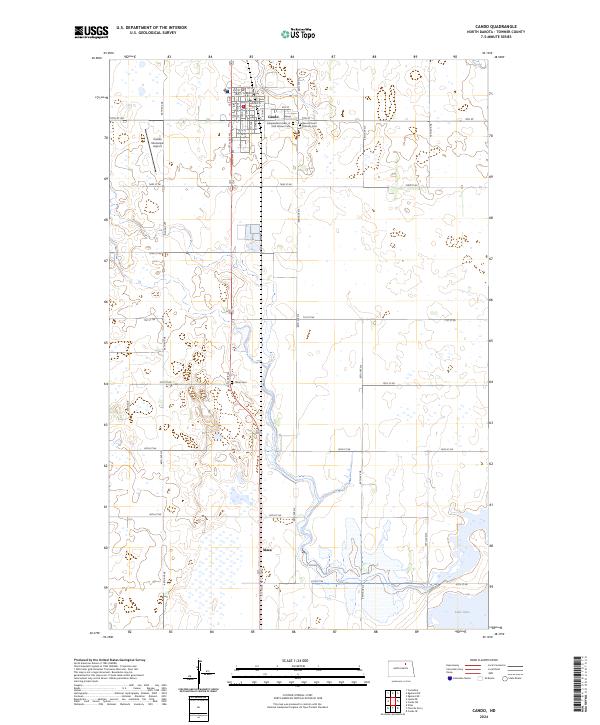 Cando, ND — USGS 7.5-minute topo (2024)