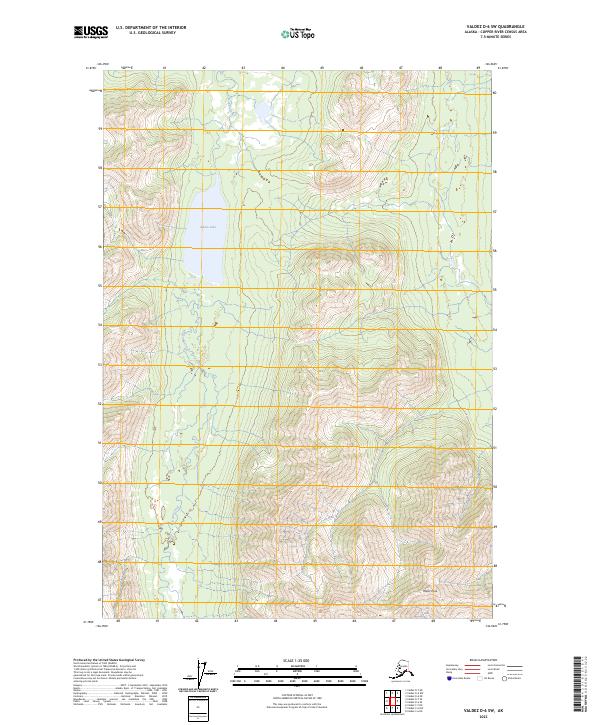 Valdez D-6 SW, AK — USGS 7.5-minute topo (2023)