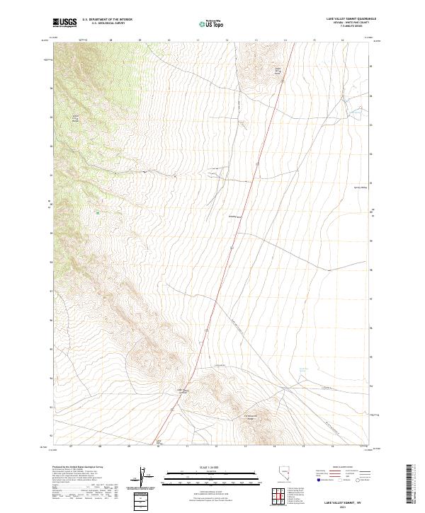 Lake Valley Summit, NV — USGS 7.5-minute topo (2021)