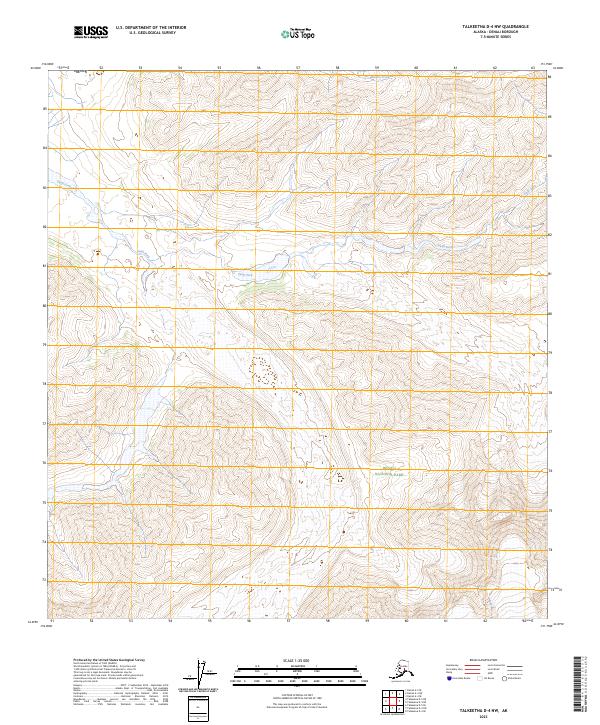 Talkeetna D-4 NW, AK — USGS 7.5-minute topo (2023)