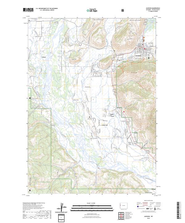 Jackson, WY — USGS 7.5-minute topo (2023)