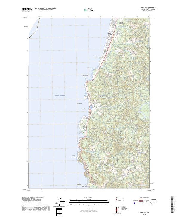 Depoe Bay, OR — USGS 7.5-minute topo (2024)