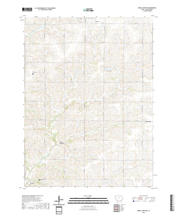 Merle Junction, IA — USGS 7.5-minute topo (2022)