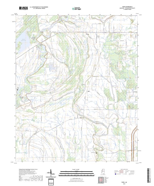 Tippo, MS — USGS 7.5-minute topo (2024)