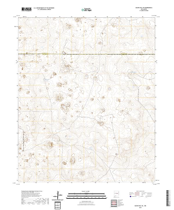 Gacho Hill SE, NM — USGS 7.5-minute topo (2023)